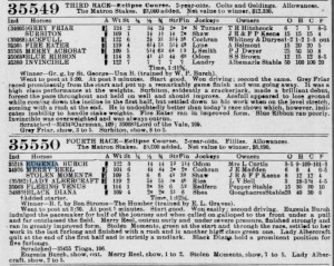 1902 Matron charts Grey Friar Eugenia Burch