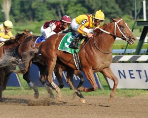Curlin and Robby Albarado at Saratoga. Photo credit NYRA/Adam Coglianese.