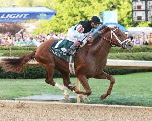 Danza and Joe Bravo take the Arkansas Derby. Photo credit Coady Photography