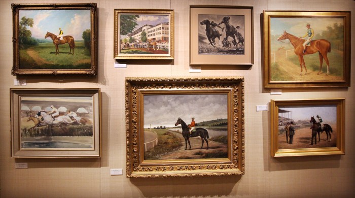 Keeneland Art Auction Display during the 2014 Keeneland Fall Meet