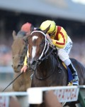 Rachel Alexandra and Calvin Borel in the Woodward. NYRA/Susie Raisher